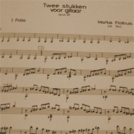 sheet music Twee stukken voor gitaar 15kB
