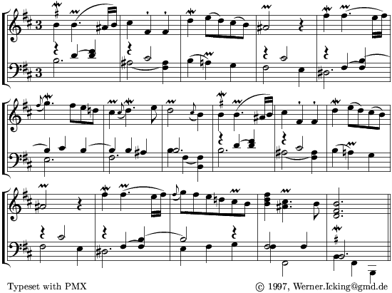 Opening score 
Couperin Les Folies françoises - 20kB