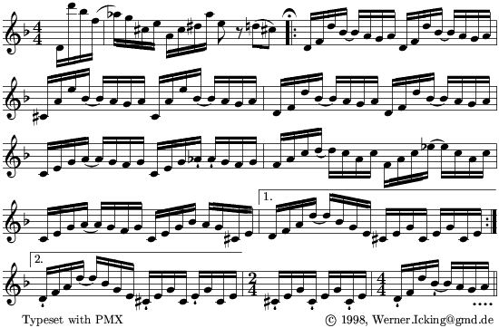 Maute, opening score - 18kB