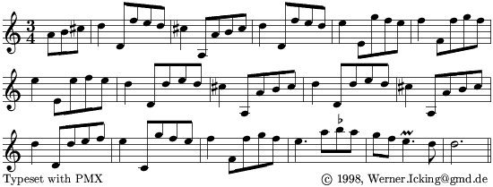 Minguet y Irol, opening score for violin - 10kB