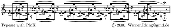 Pessina, opening score for violin solo - 08Kb