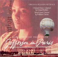 cover of cd Jefferson in Paris as music of the film score - size 11 kb